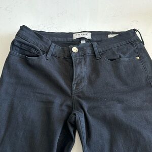FRAME DENIM 27 Le Skinny De Jeanne Black Skinny Jeans Film Noir COL-103
